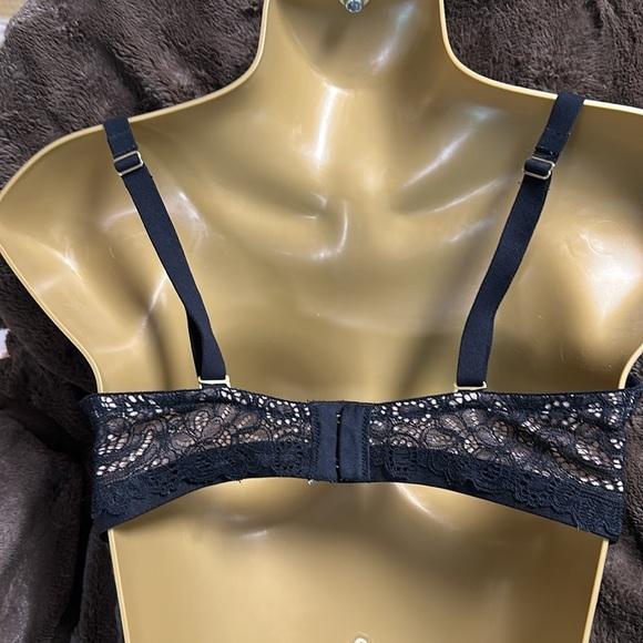 SOMA Unlined Plunge Black Lace Sz 36DDD - Picture 2 of 7